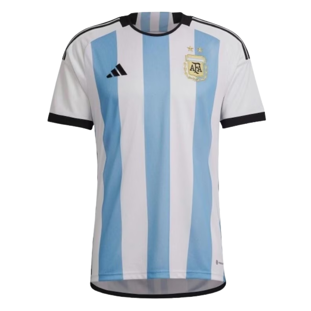 Camisa Seleção da Argentina I 2022 - Retrô Adidas - Azul e branca