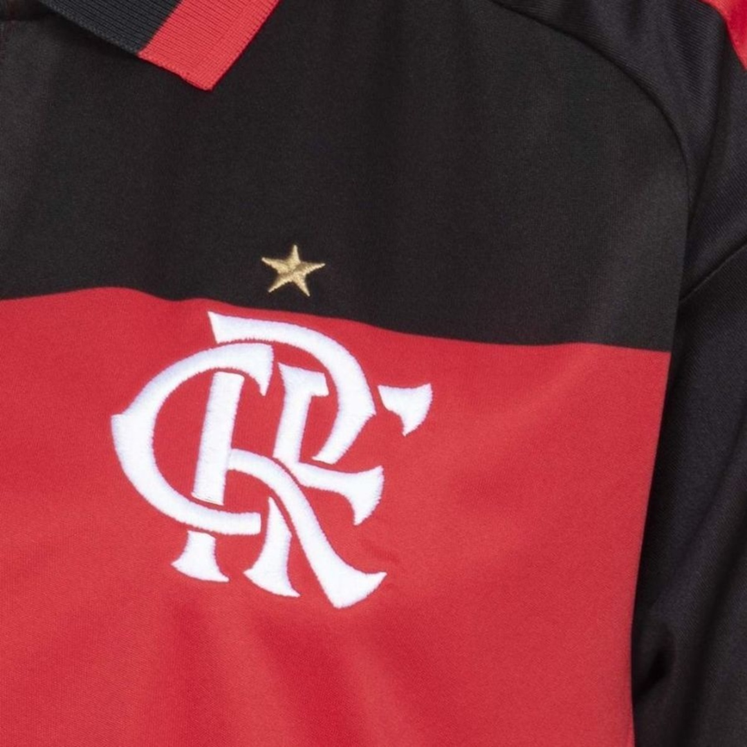 Camisa Flamengo I 26/27 - Torcedor Adidas Feminina - Preta e vermelha