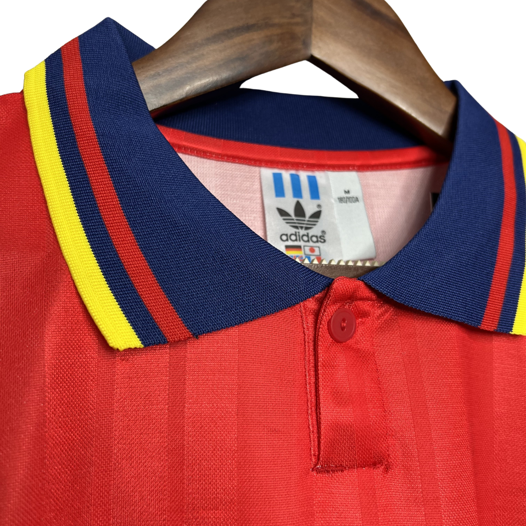 Camisa Seleção da Espanha I 1994 - Retrô Adidas - Vermelha