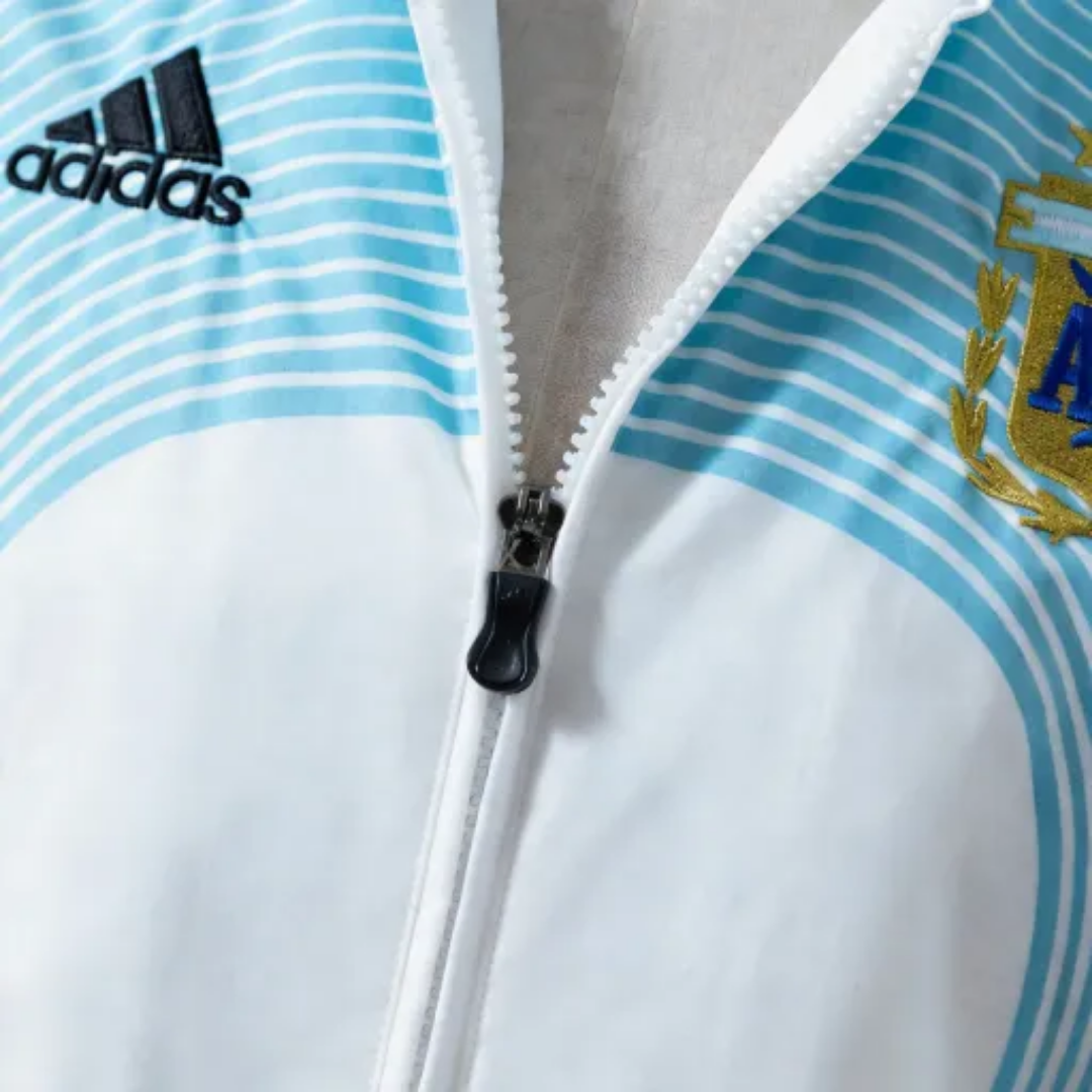 Jaqueta Seleção da Argentina I 2006 - Retrô Adidas - Azul e branco