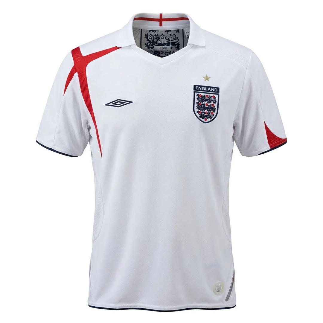 Camisa Seleção da Inglaterra 2006 - Retrô Umbro - Branca