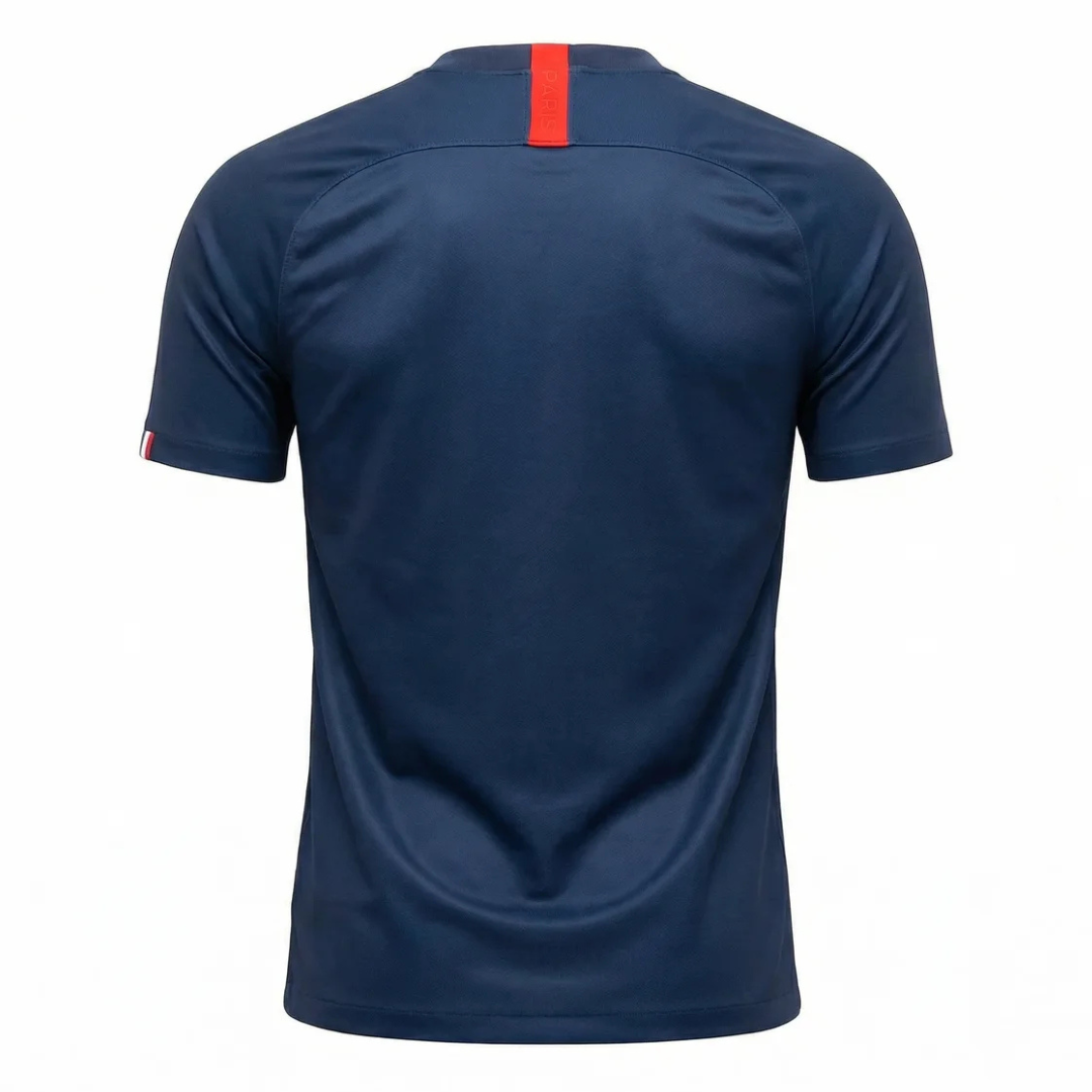 Camisa Paris Saint-Germain I 2019/2020 - Retrô Nike - Azul com detalhes em vermelho e branco