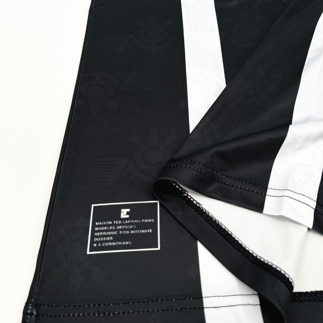 Camisa Corinthians III 1992 - Retrô Penalty Masculina - Preta com detalhes em branco