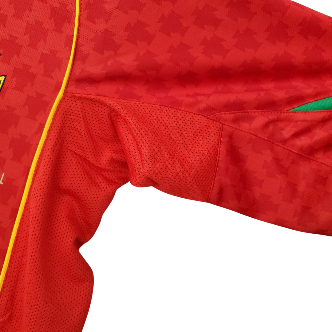 Camisa Seleção de Portugal I 2004 - Retrô Nike - Vermelha com detalhes em amarelo e verde