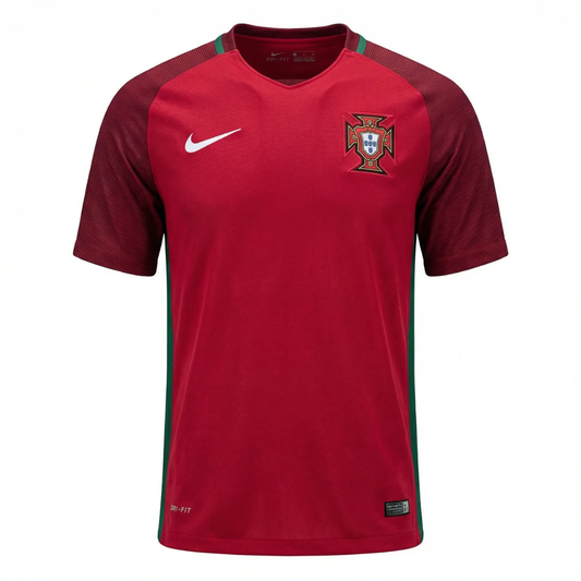 Camisa Seleção de Portugal I 2018 - Retrô Nike - Vermelha com detalhes em verde