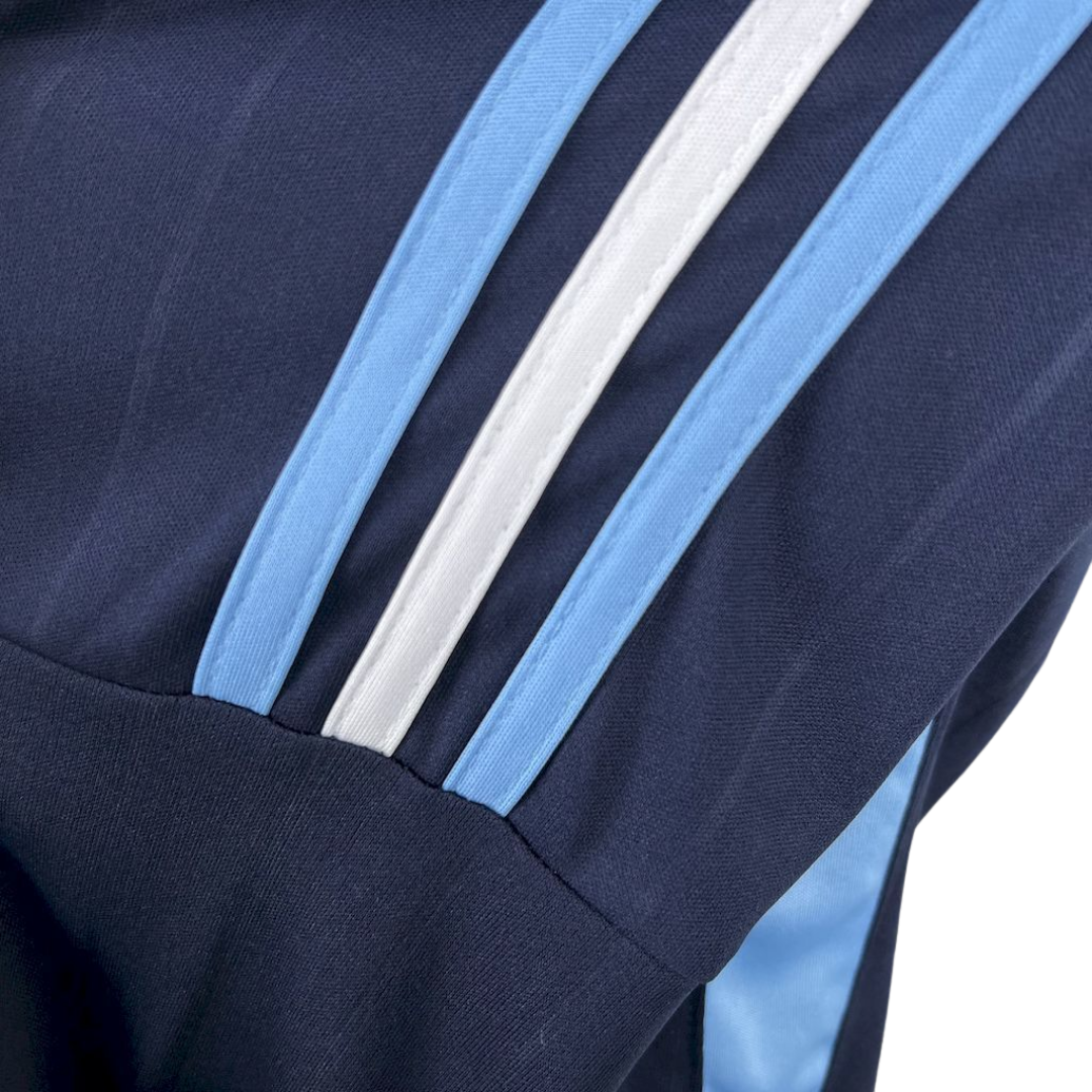 Camisa Seleção da Argentina II 2006 Manga Longa - Retrô Adidas - Azul escuro com detalhes em azul claro