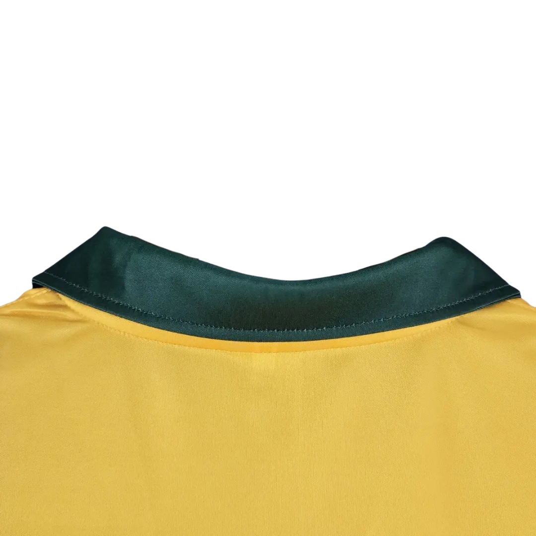 Camisa Seleção Brasileira I 1988/1990 - Retrô Topper - Amarela com gola verde