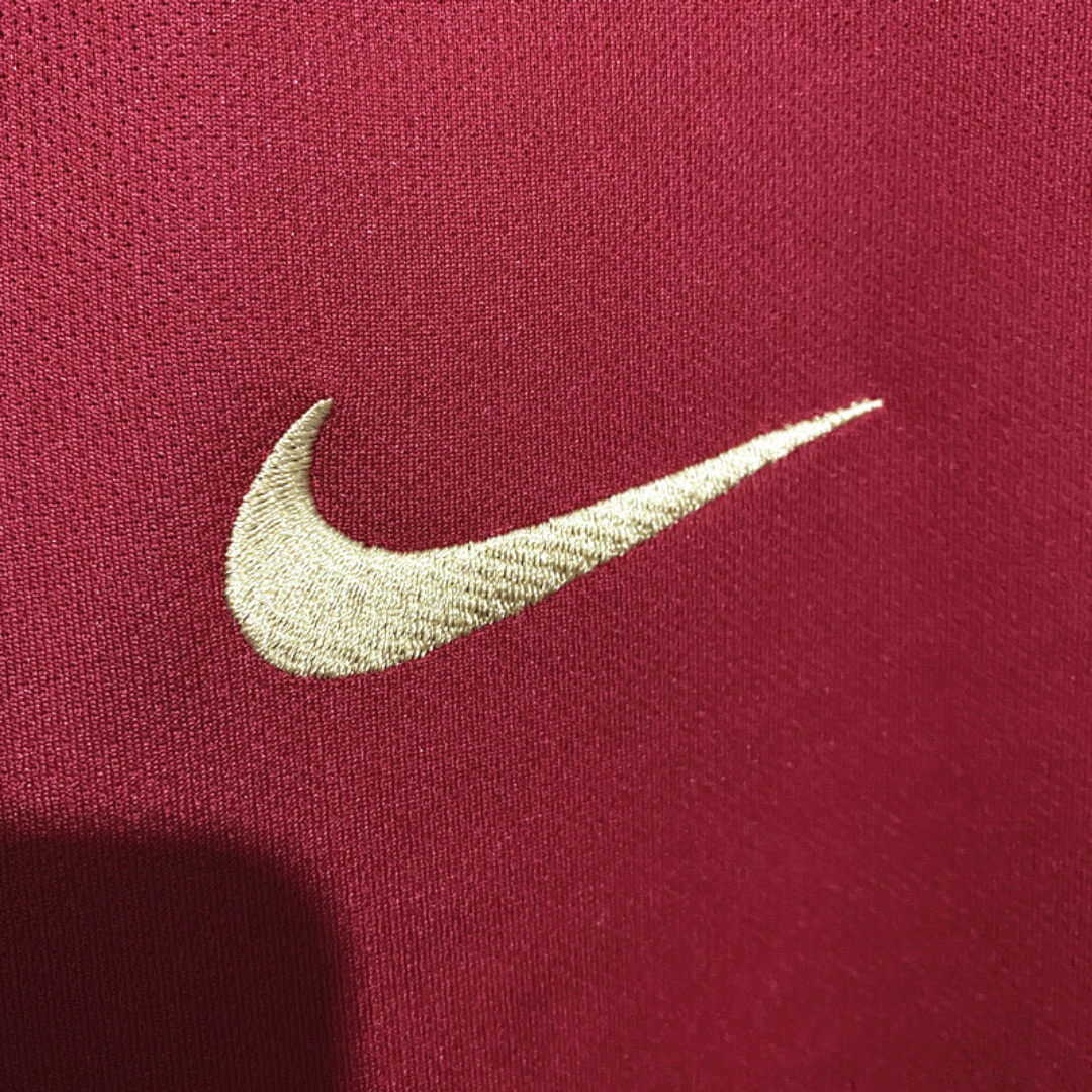 Camisa Seleção de Portugal I 2018 - Retrô Nike - Vermelha com detalhes em verde