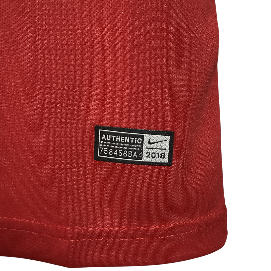 Camisa Seleção de Portugal I 2018 - Retrô Nike - Vermelha com detalhes em verde
