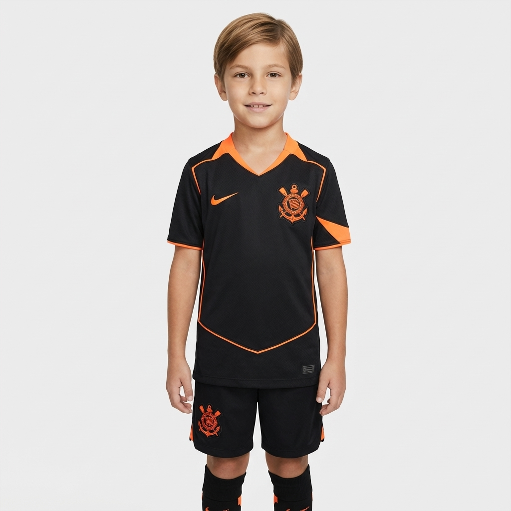 Conjunto Infantil Masculino Corinthians 2025/26 III