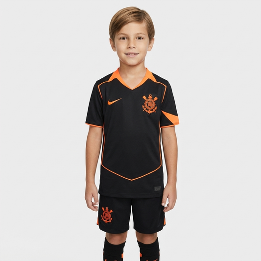 Conjunto Infantil Masculino Corinthians 2025/26 III