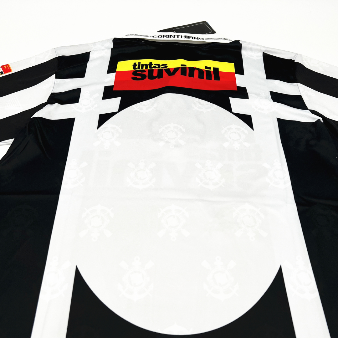 Camisa Corinthians III 1992 - Retrô Penalty Masculina - Preta com detalhes em branco