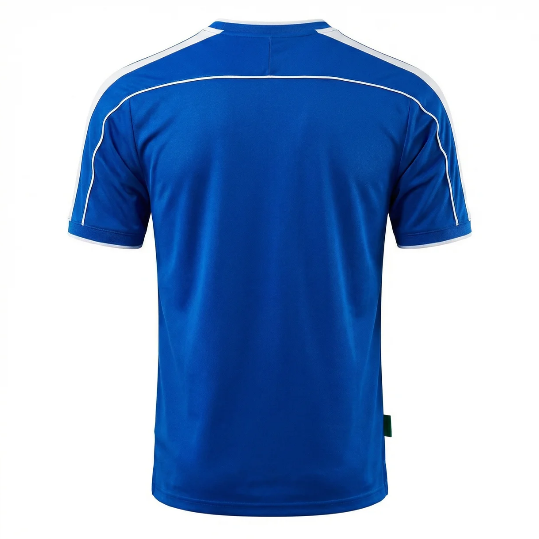 Camisa Seleção Brasileira II 1998 - Retrô Nike - Azul com detalhes em branco