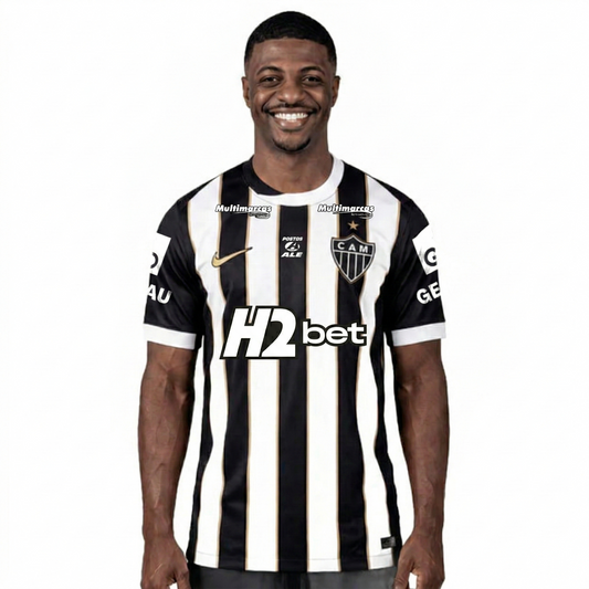 Camisa Atlético Mineiro I 2026/2027 - Torcedor Masculina com Todos os Patrocínios