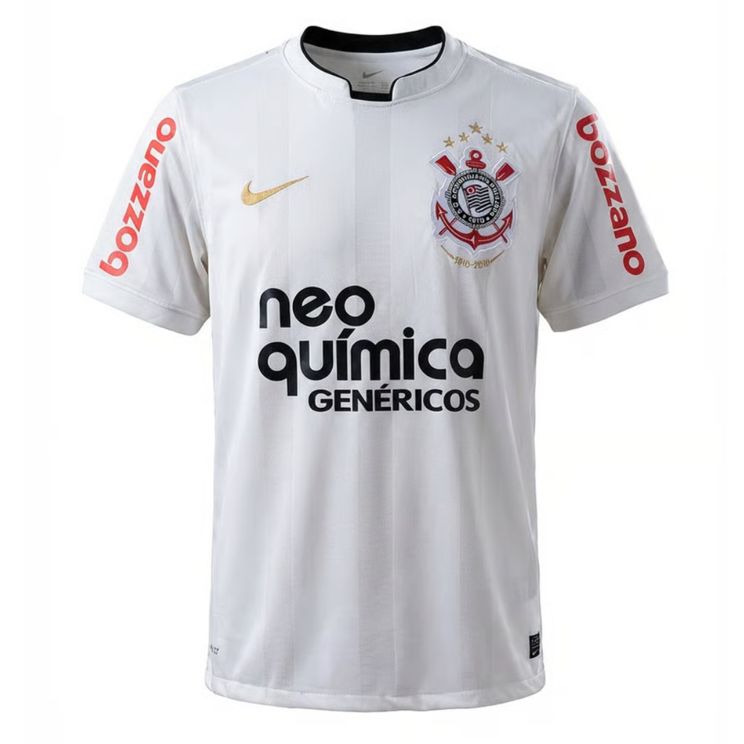Camisa Corinthians I 2010 - Retrô Nike Masculina - Branca