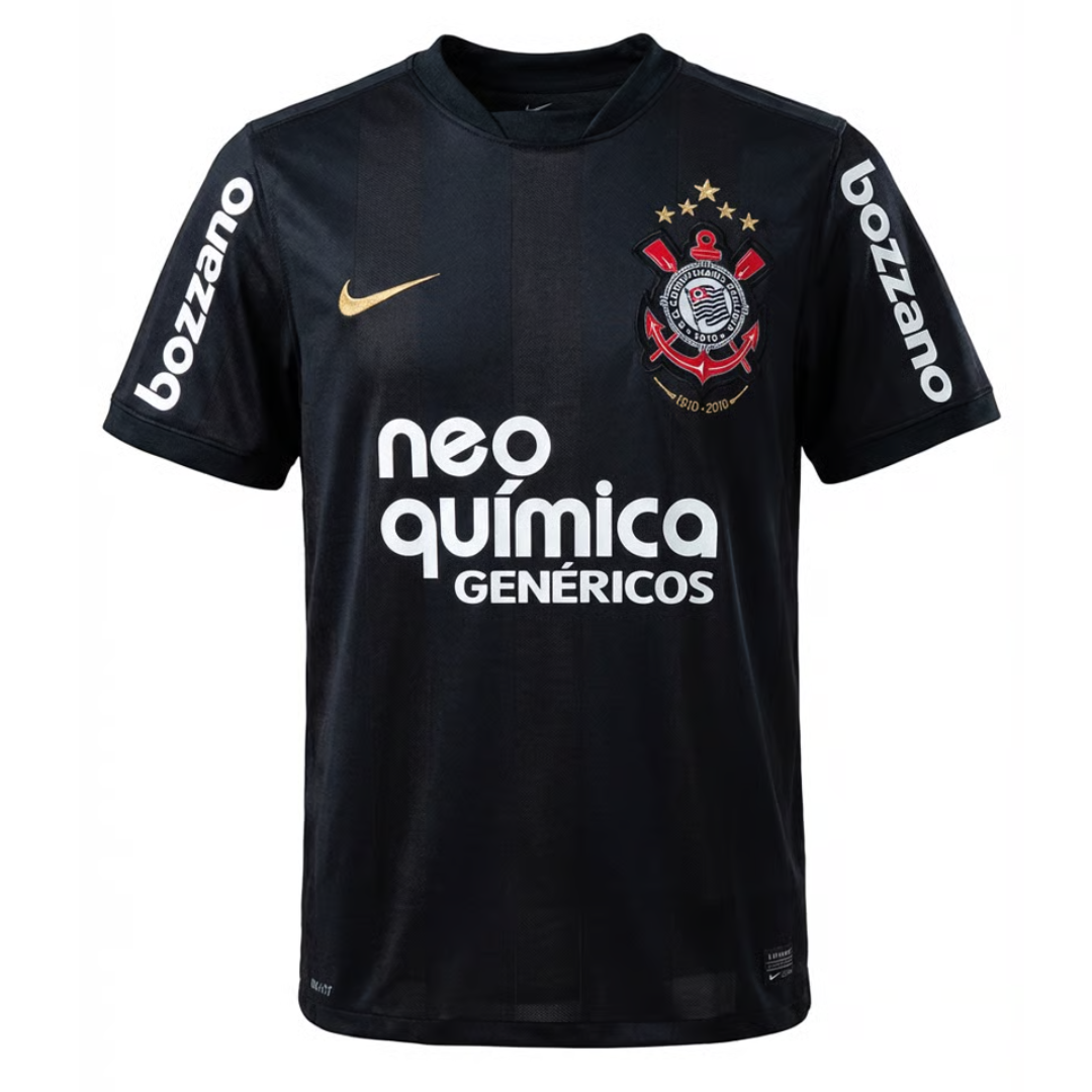 Camisa Corinthians II 2010 - Retrô Nike Masculina - Preta