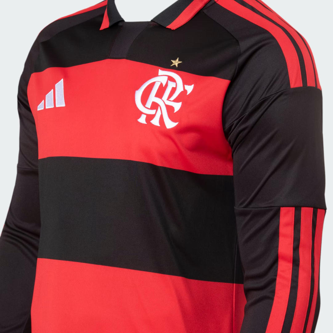 Camisa Flamengo I 2026/2027 - Torcedor Manga Longa Masculina
