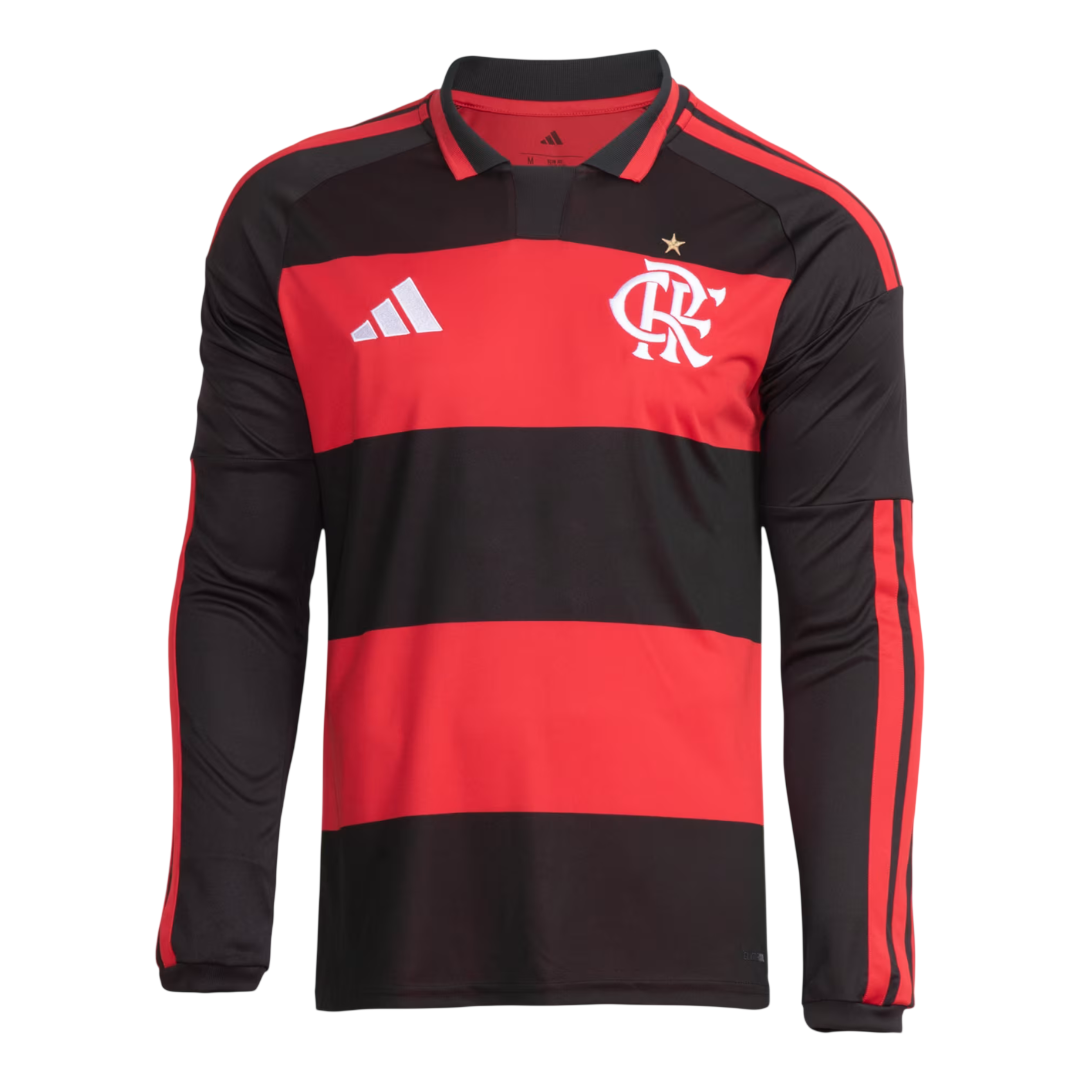 Camisa Flamengo I 2026/2027 - Torcedor Manga Longa Masculina