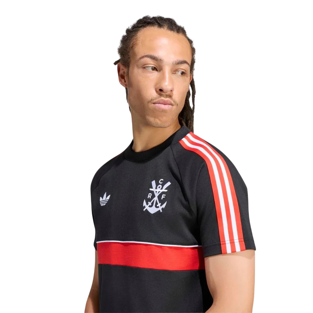 Camisa Flamengo Originals 2 Trefoil 2026/2027 - Torcedor Masculina Preta [PRÉ-VENDA]