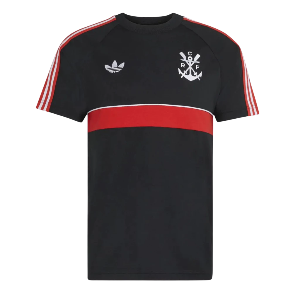 Camisa Flamengo Originals 2 Trefoil 2026/2027 - Torcedor Masculina Preta [PRÉ-VENDA]