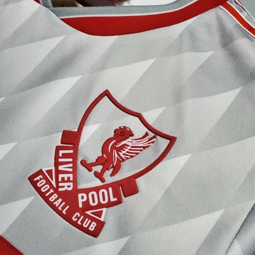 Camisa Liverpool II 1989/1991 - Retrô Adidas - Cinza