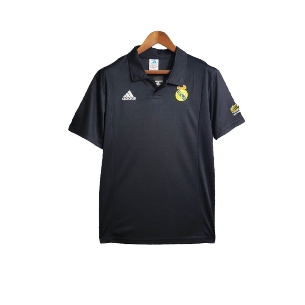Camisa Real Madrid Edição Champions League 2002/2003 - Retrô Adidas - Preta