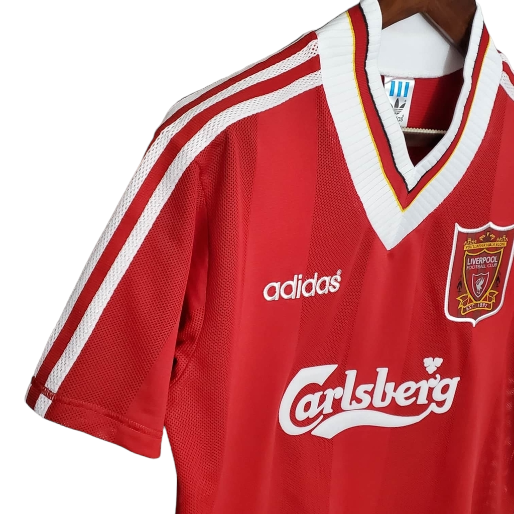 Camisa Liverpool 1996/1997 - Retrô Adidas - Vermelha e branca