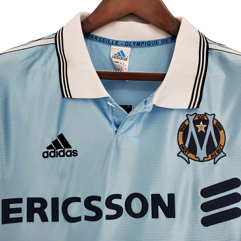 Camisa Marseille 1998/1999 - Retrô Adidas - Azul