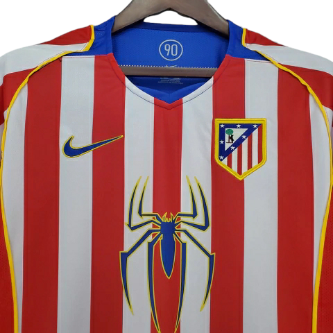 Camisa Atlético Madrid 2004/2005 - Retrô Nike - Vermelha e Branca