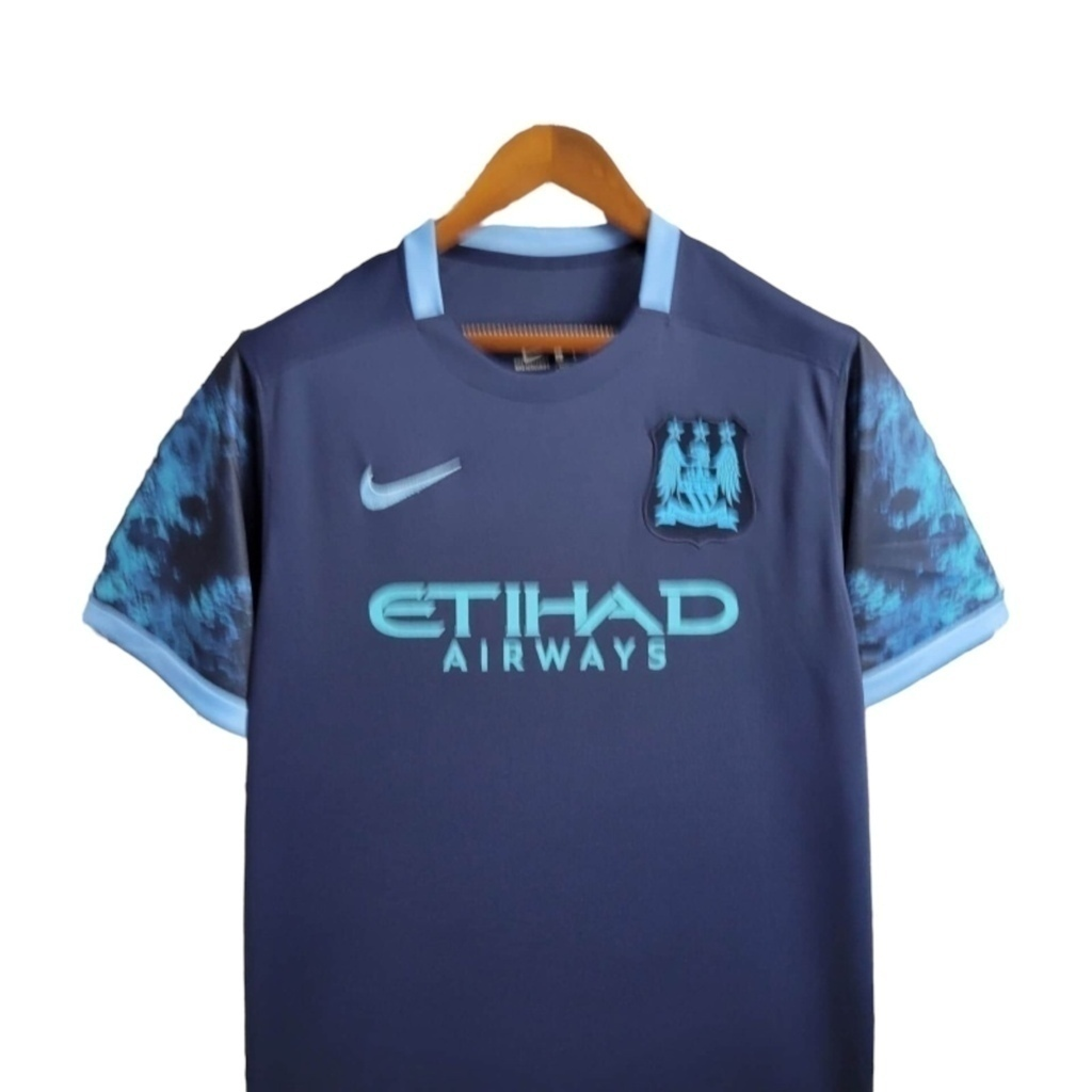 Camisa Manchester City II 2015/2016 - Retrô Nike - Azul