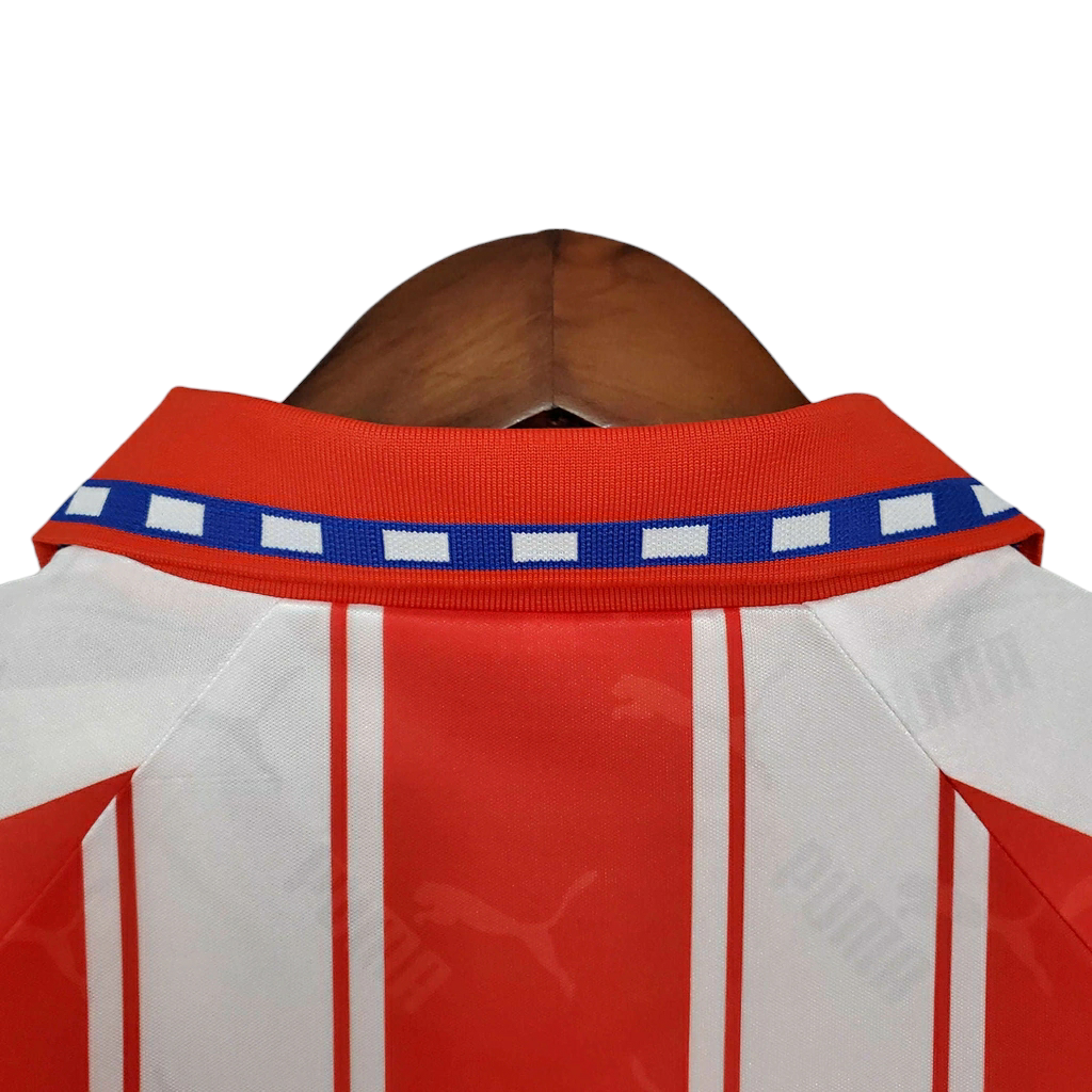 Camisa Atlético Madrid 1994/1995 - Retrô Puma - Branca e Vermelha