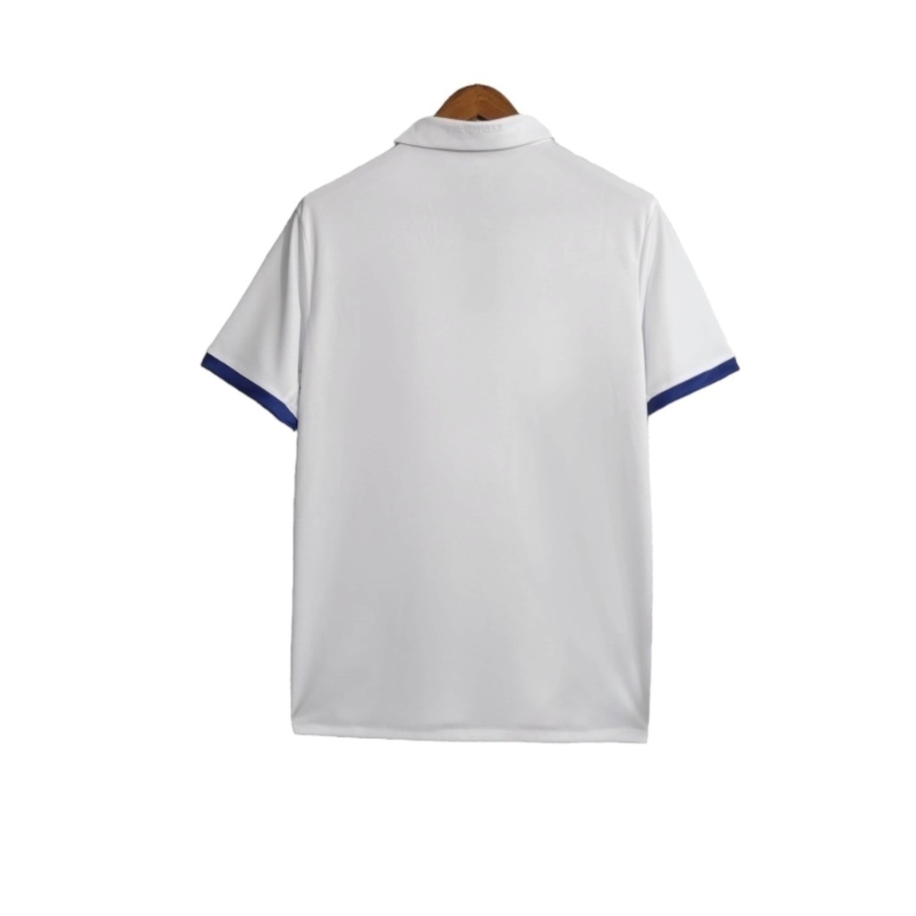 Camisa Real Madrid I 2016/2017 - Retrô Adidas - Branca com detalhes em azul