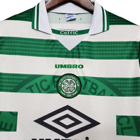 Camisa Celtic 1998/1999 - Retrô Umbro - Verde e Branca