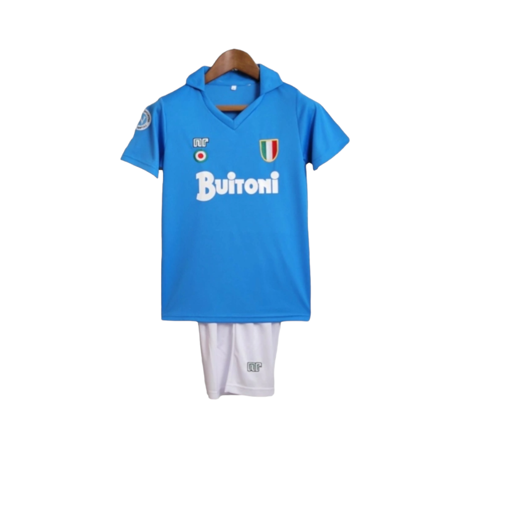 Conjunto Infantil Napoli I 1987/1988 - Retrô Ennere - Azul
