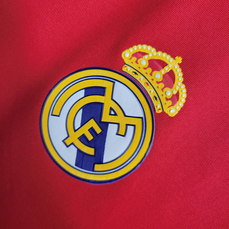 Camisa Real Madrid II 2011/2012 - Retrô Adidas - Vermelha com detalhes em branco