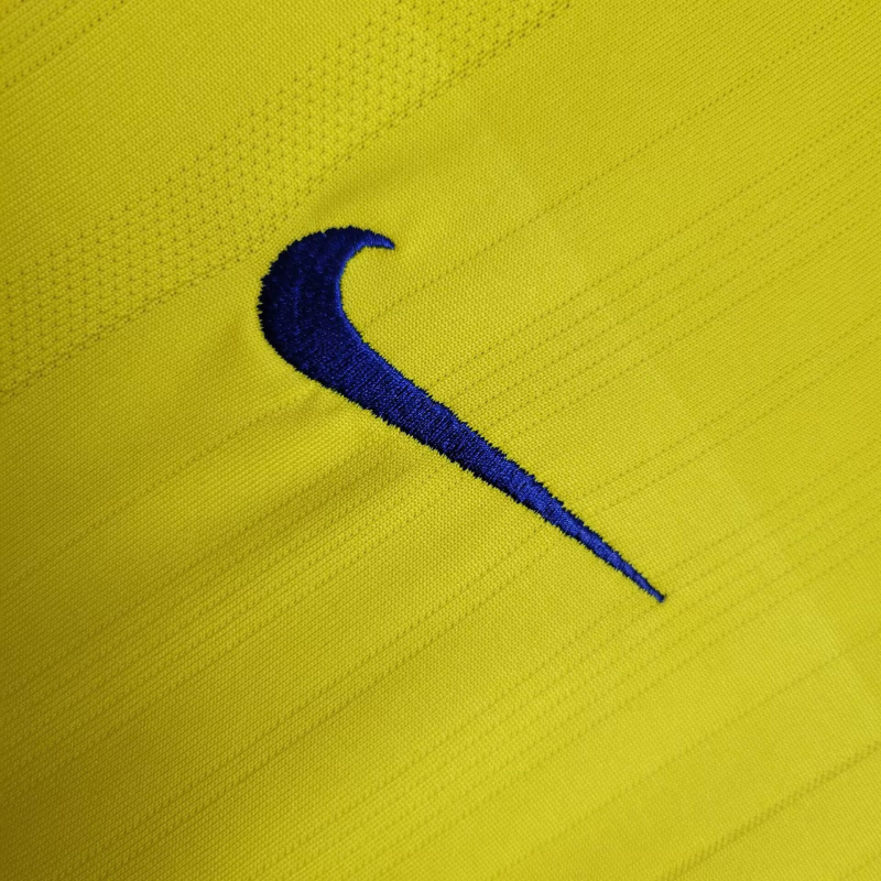 Camisa Arsenal II 2003/2004 - Retrô Nike - Amarela com detalhes em azul