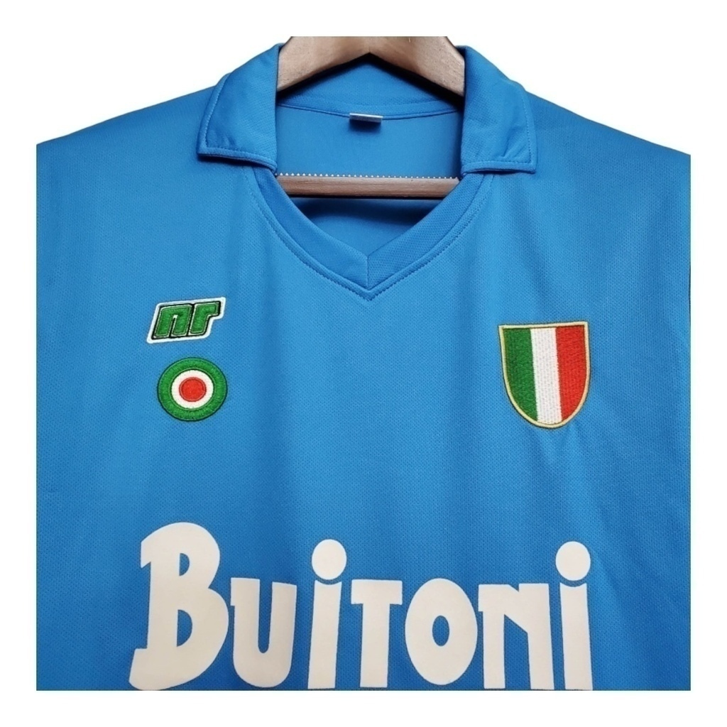 Camisa Napoli I 1987/1988 - Retrô Ennere - Azul