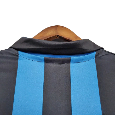 Camisa Inter de Milão I 1988/1990 - Retrô Uhlsport - Azul e preta