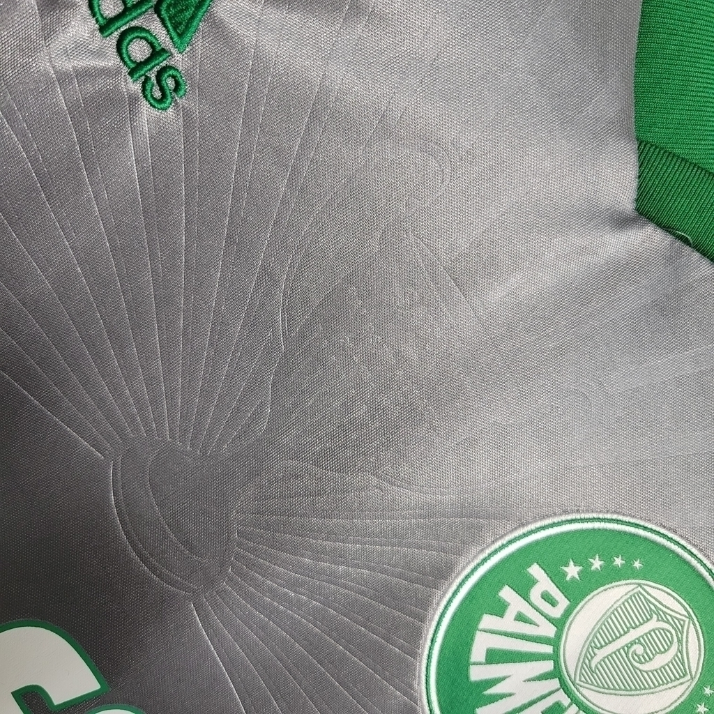 Camisa Palmeiras III 2015 - Retrô Puma - Cinza com detalhes em verde