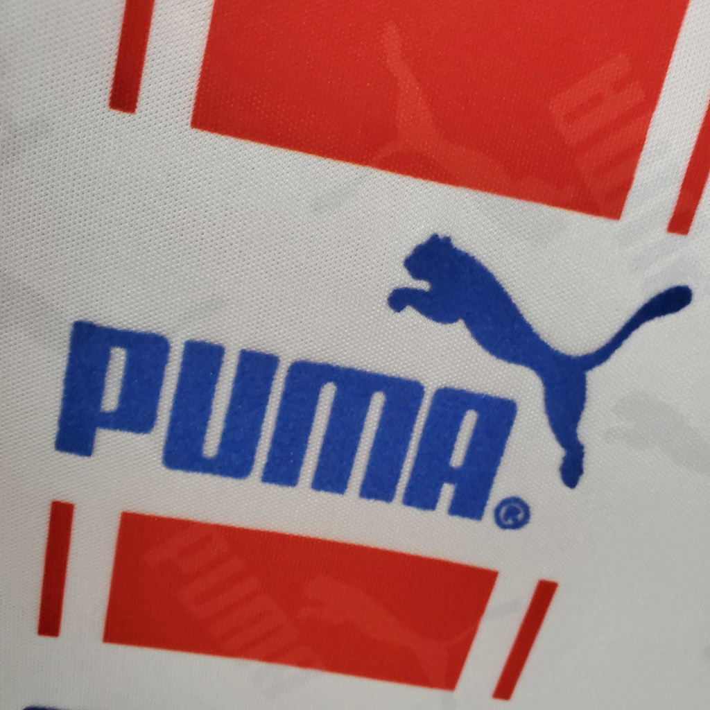 Camisa Atlético Madrid 1994/1995 - Retrô Puma - Branca e Vermelha