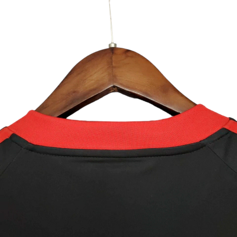 Camisa Benfica 2009/2010 - Retrô Adidas - Preta com detalhes em vermelho