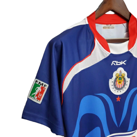 Camisa Chivas Guadalajara 2006/2007 - Azul - Retrô Reebok
