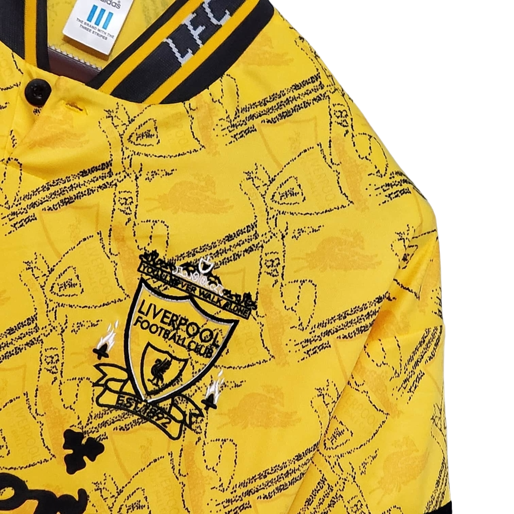Camisa Liverpool 1994/1996 - Retrô Adidas - Amarela