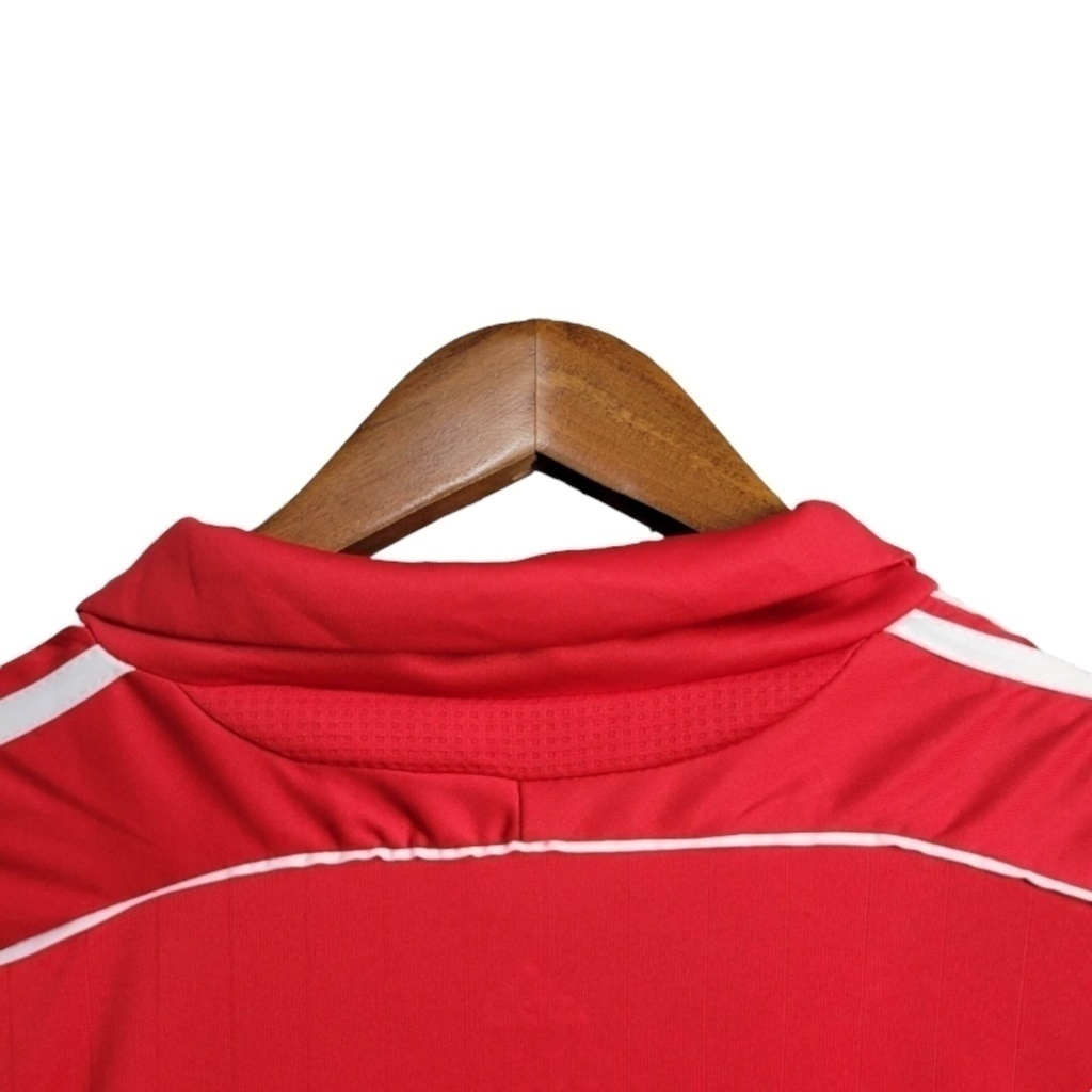 Camisa Liverpool I 2006/2007 - Retrô Adidas - Vermelha com detalhes em branco