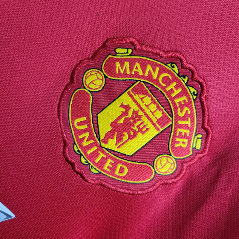 Camisa Manchester United I 2016/2017 - Retrô Adidas - Vermelha com detalhes em branco com patrocínio