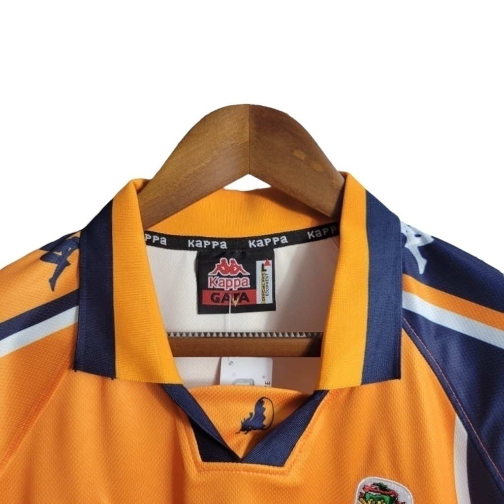 Camisa FC Porto II 1997/1999 - Retrô Kappa - Laranja com detalhes em azul