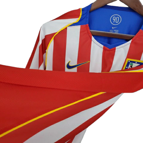 Camisa Atlético Madrid 2004/2005 - Retrô Nike - Vermelha e Branca