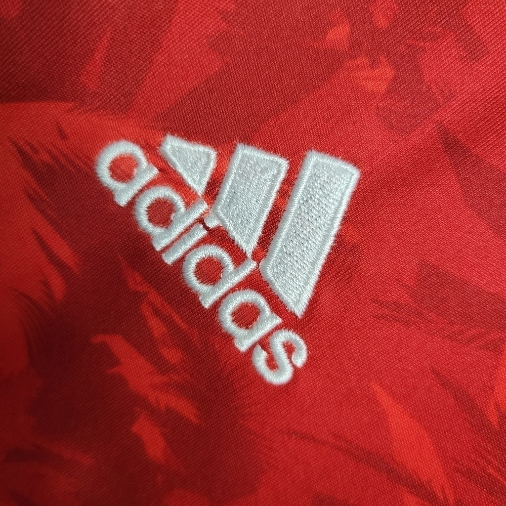 Camisa Flamengo I 2014 - Retrô Adidas - Vermelha com detalhes em preto e branco