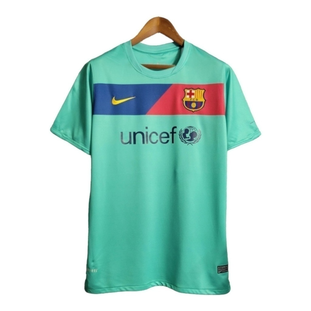 Camisa Barcelona II 2010/2011 - Retrô Nike - Verde