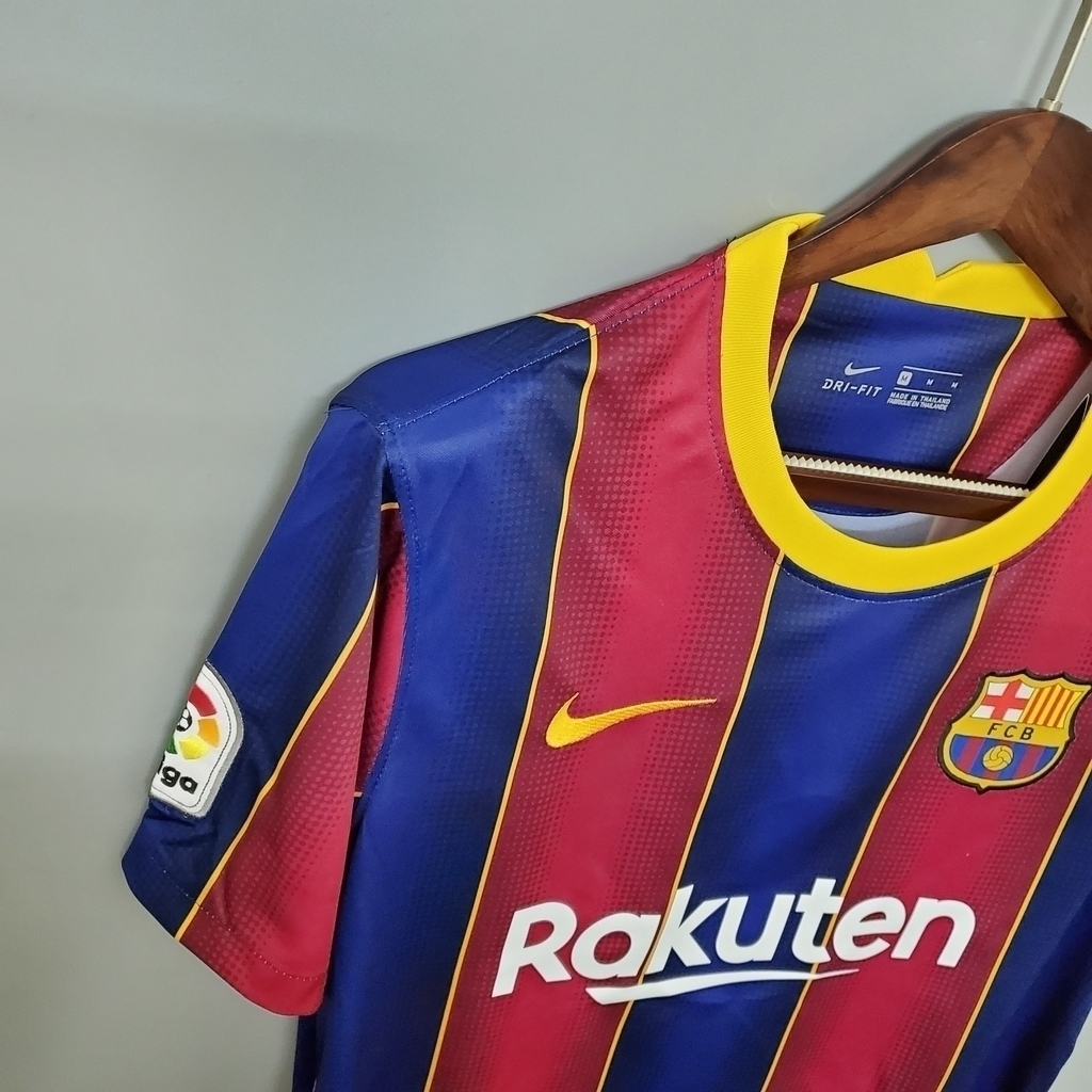 Camisa Barcelona I 2020/2021 - Retrô Nike - Azul e Grená